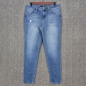 1822 Denim Jeans Womens 12 Blue Adrianna Tapered Mid Rise Stretch 32x27